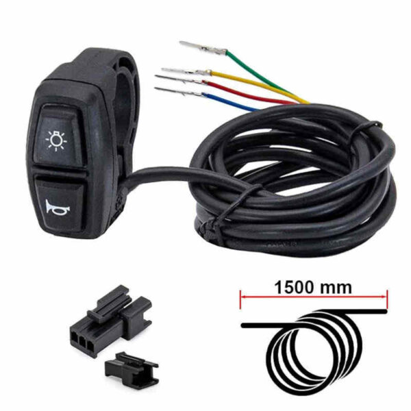 BOTONERA CON FUNCIÓN DE INTERMITENTE LUZ Y CLAXON