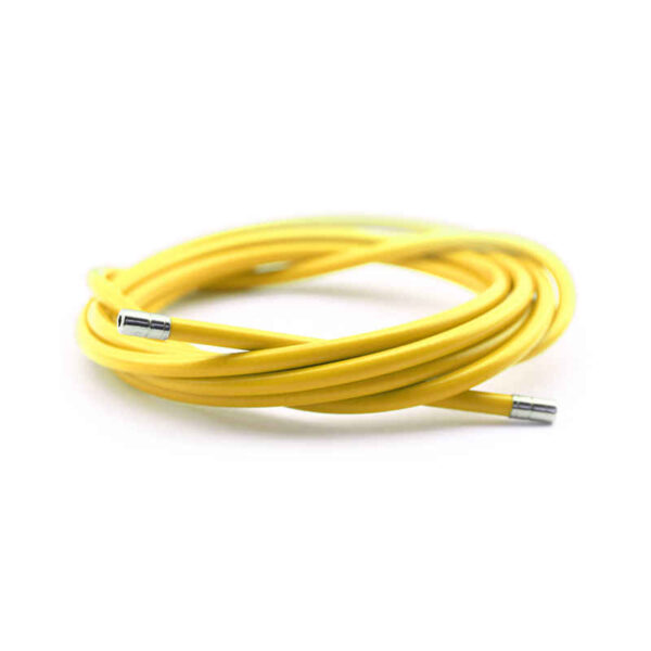 FUNDAS CABLE DE ACERO LAMINADO 5MM AMARILLO 2M