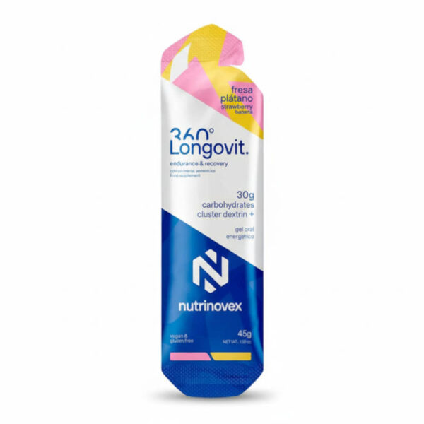 LONGOVIT 360 GEL FRESA Y PLÁTANO 30G