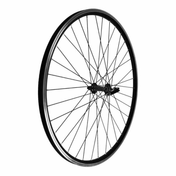 RUEDA DELANTERA 26¨NEGRA ALUMINIO CON CIERRE
