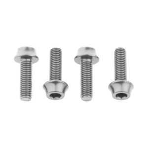 TORNILLOS PORTABIDON  JGO 4  ALUMINIO 16MM  PLATA